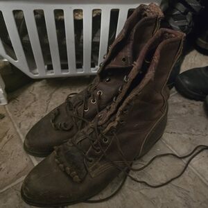 Brown Leather Western Boots